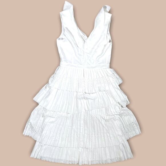 BANANA REPUBLIC ANGELIC GODDESS TIERED FLOWY SUMMER PARTY DRESS WHITE - 4 - Picture 7 of 9